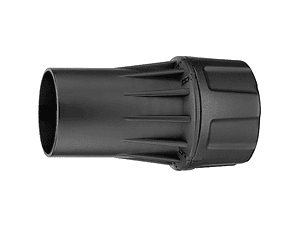 Encerramento giratório: enrosca-se diretamente ao tubo do aspirador DEWALT 