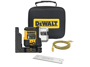 Nível Laser autonivelante USB-C VERDE de 3 linhas 180° DEWALT 
