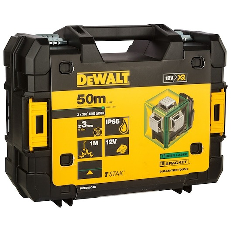 Nível laser 3 linhas Verdes DCE089D1G DEWALT  6