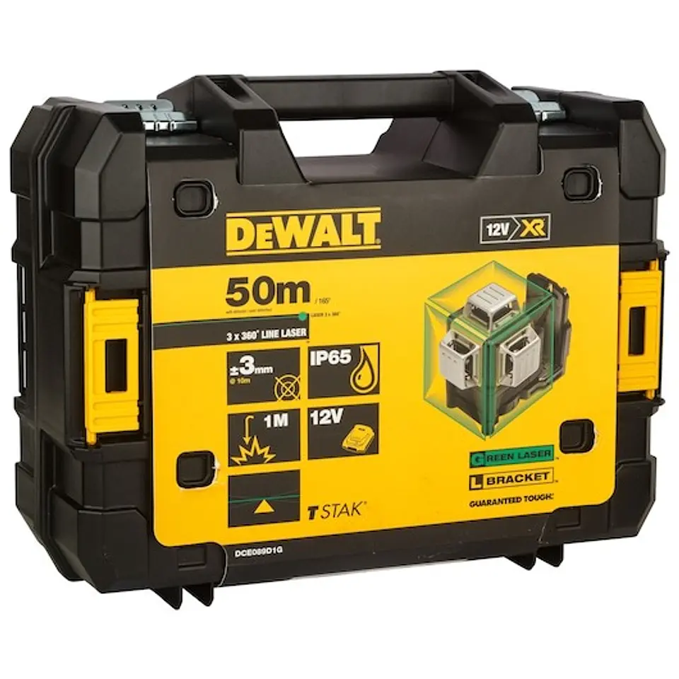 Nível laser 3 linhas Verdes DCE089D1G DEWALT  6