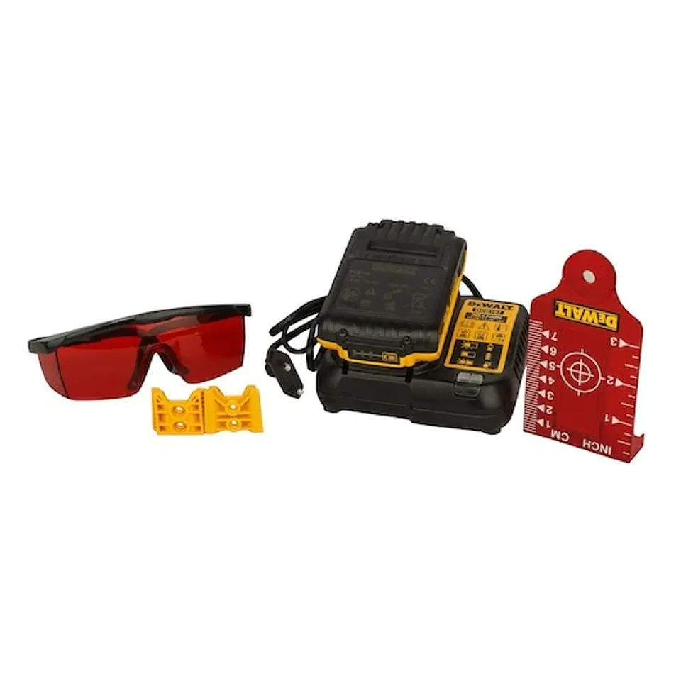 Nível Laser Rotativo autonivelante VERMELHO XR 18V com bateria Li-Ion 2Ah DEWALT  11