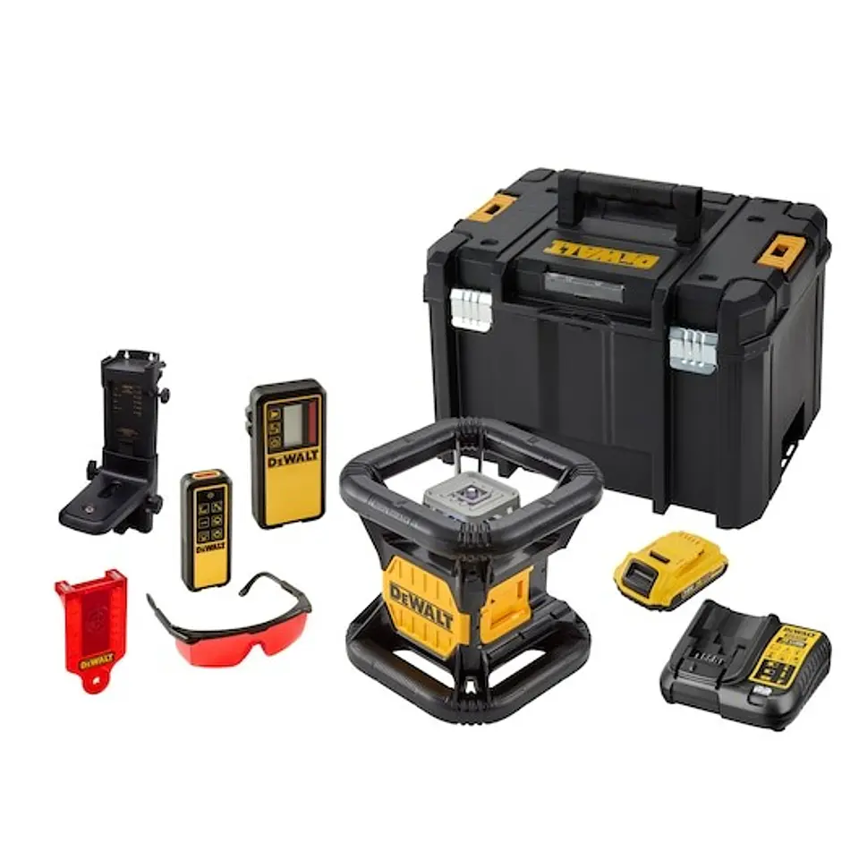 Nível Laser Rotativo autonivelante VERMELHO XR 18V com bateria Li-Ion 2Ah DEWALT  5