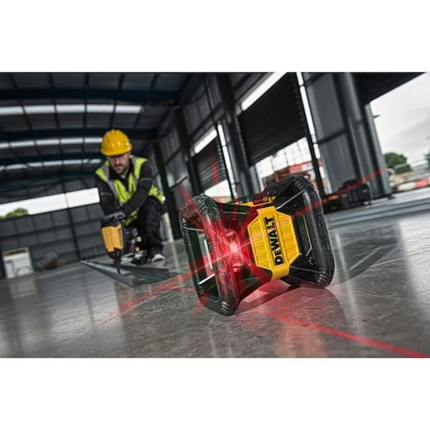 Nível Laser Rotativo autonivelante VERMELHO XR 18V com bateria Li-Ion 2Ah DEWALT  6