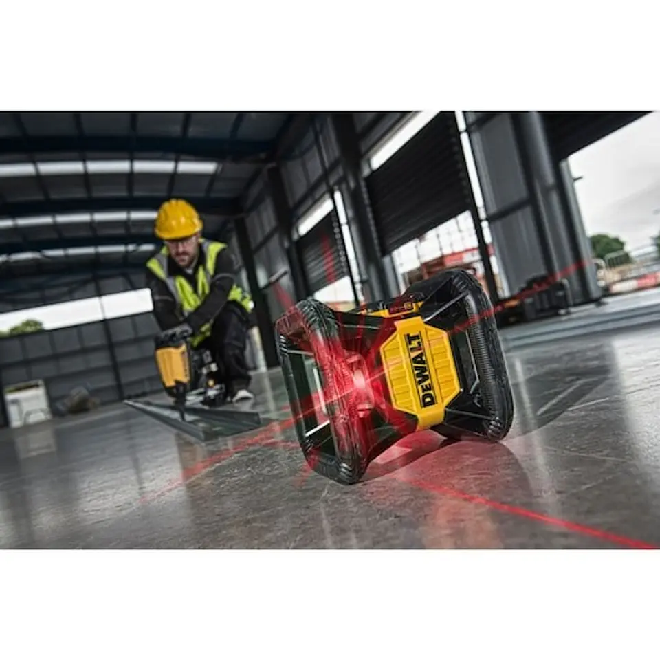Nível Laser Rotativo autonivelante VERMELHO XR 18V com bateria Li-Ion 2Ah DEWALT  6