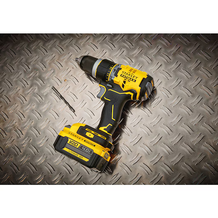 BERBEQUIM COM PERCUSSÃO BRUSHLESS V20 LI-ION 18V COM 2 BATERIAS 4AH, CARREGADOR 2A E MALA STANLEY  8