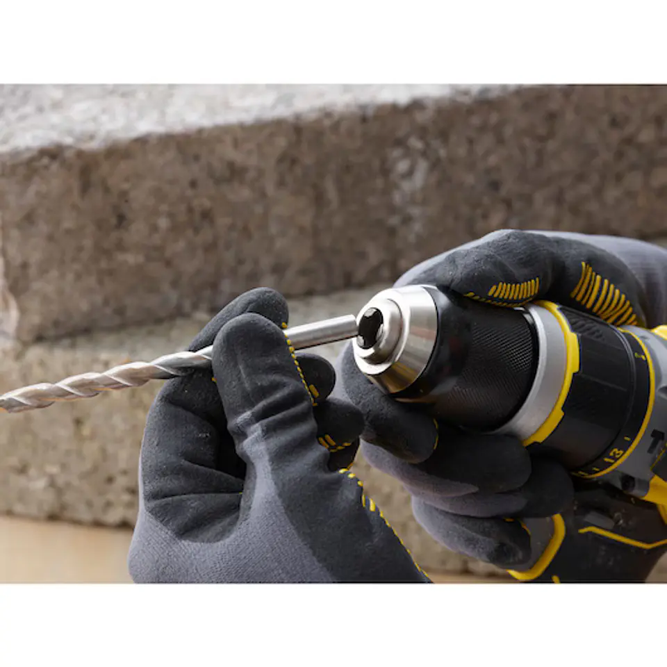 BERBEQUIM COM PERCUSSÃO BRUSHLESS V20 LI-ION 18V COM 2 BATERIAS 4AH, CARREGADOR 2A E MALA STANLEY  12