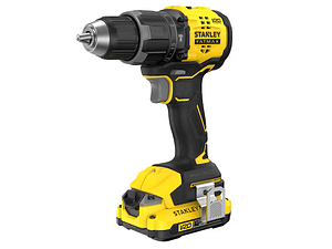 Berbequim com Percussão BRUSHLESS V20 Li-Ion 18V 60Nm. Inclui 2 baterias Li-Ion 2Ah, carregador 1.25A e mala Pro-Stack STANLEY