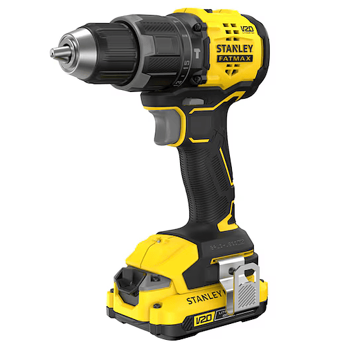 Berbequim com Percussão BRUSHLESS V20 Li-Ion 18V 60Nm. Inclui 2 baterias Li-Ion 2Ah, carregador 1.25A e mala Pro-Stack STANLEY 2