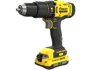 Berbequim com Percussão V20 Li-Ion 18V 50Nm. Inclui 2 baterias Li-Ion 2,0Ah, carregador 1,25A e mala STANLEY 