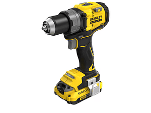 Berbequim Aparafusador BRUSHLESS V20 Li-Ion 18V 80Nm. Inclui 2 baterias Li-Ion 2Ah, carregador 1.25A e mala de transporte STANLEY 