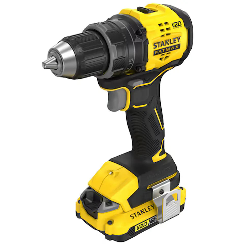 Berbequim Aparafusador BRUSHLESS V20 Li-Ion 18V 60Nm. Inclui 2 baterias Li-Ion 2Ah, carregador 1.25A e mala Pro-Stack STANLEY  1