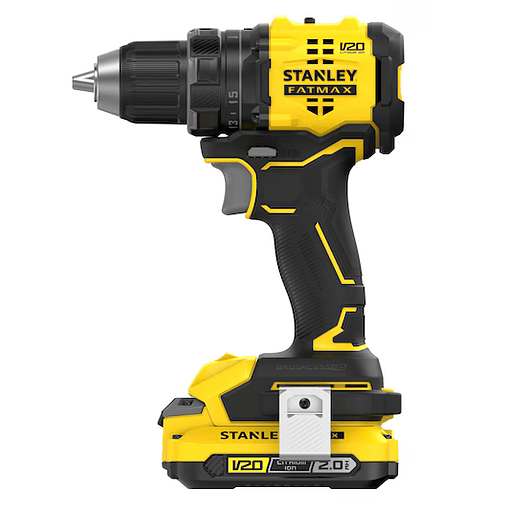 Berbequim Aparafusador BRUSHLESS V20 Li-Ion 18V 60Nm. Inclui 2 baterias Li-Ion 2Ah, carregador 1.25A e mala Pro-Stack STANLEY  2