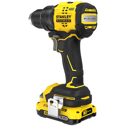 Berbequim Aparafusador BRUSHLESS V20 Li-Ion 18V 60Nm. Inclui 2 baterias Li-Ion 2Ah, carregador 1.25A e mala Pro-Stack STANLEY  3