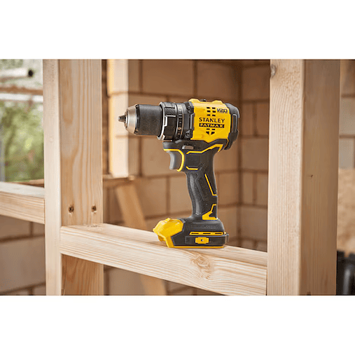 Berbequim Aparafusador BRUSHLESS V20 Li-Ion 18V 60Nm. Inclui 2 baterias Li-Ion 2Ah, carregador 1.25A e mala Pro-Stack STANLEY  9