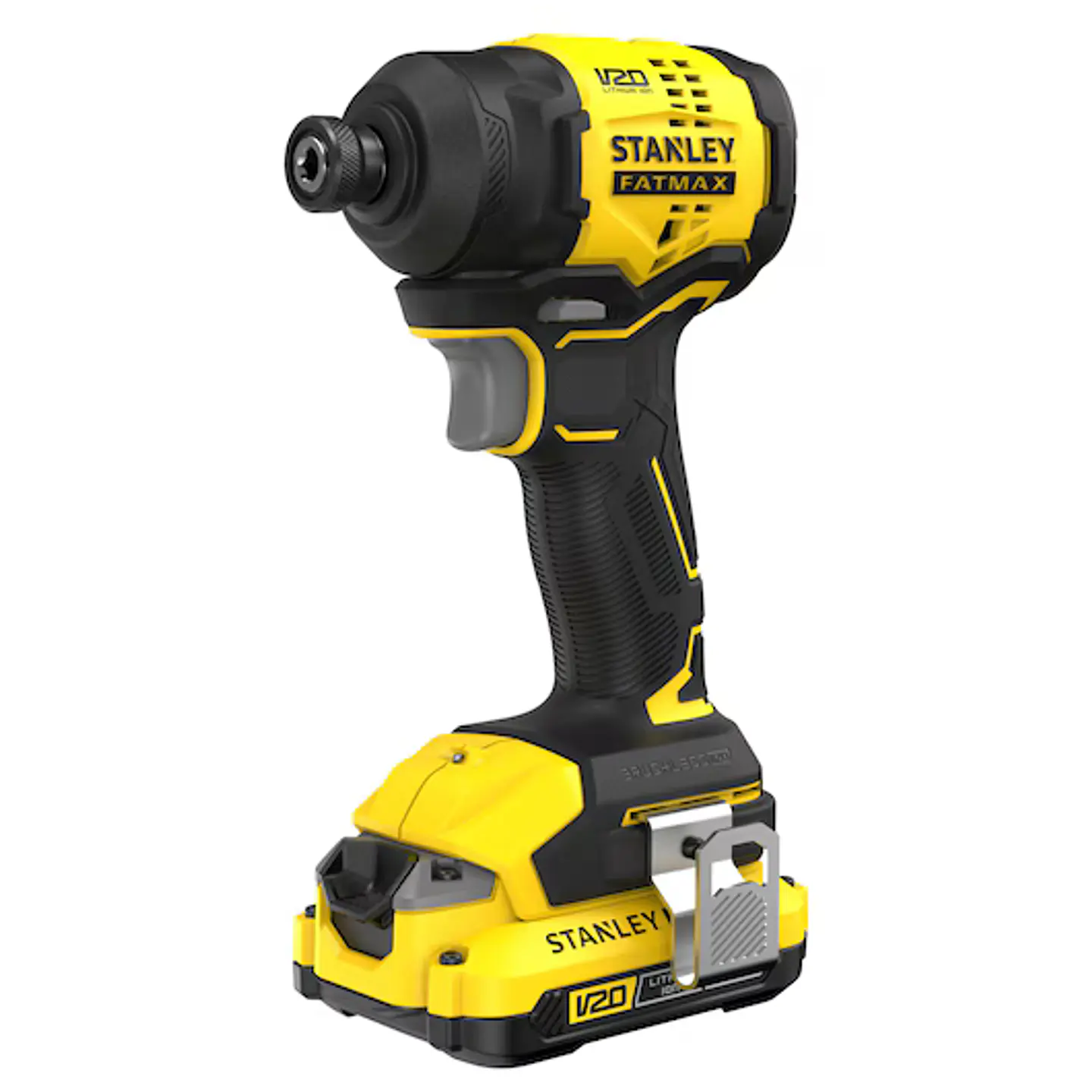 Aparafusador de Impacto BRUSHLESS V20 Li-Ion 18V 170Nm. Inclui 1 bateria de Li-Ion 2Ah, carregador de 1,25A e mala Pro-Stack STANLEY  2