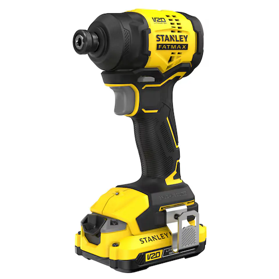 Aparafusador de Impacto BRUSHLESS V20 Li-Ion 18V 170Nm. Inclui 1 bateria de Li-Ion 2Ah, carregador de 1,25A e mala Pro-Stack STANLEY  2