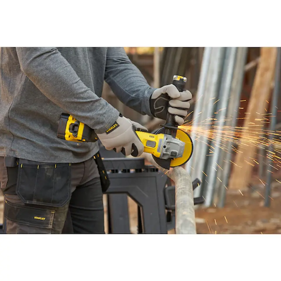 Rebarbadora BRUSHLESS V20 Li-Ion 18V 125mm com bateria, carregador e mala ProStack STANLEY  12