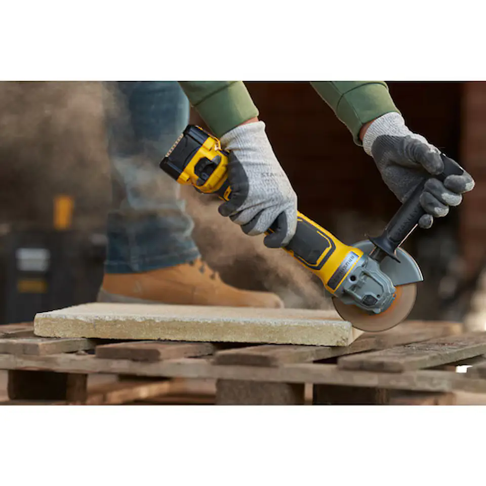 REBARBADORA BRUSHLESS V20 LITHIUM-ION 125 mm 18V COM 2 BATERIAS 4AH, CARREGADOR 2A E MALA FATMAX® STANLEY®  5