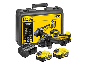 REBARBADORA BRUSHLESS V20 LITHIUM-ION 125 mm 18V COM 2 BATERIAS 4AH, CARREGADOR 2A E MALA FATMAX® STANLEY® 