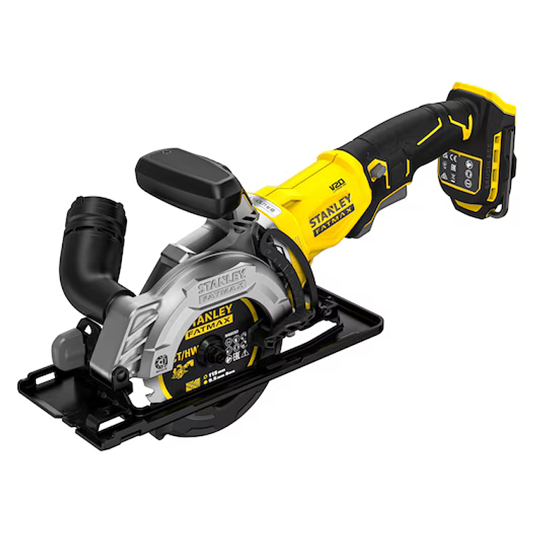 Serra circular de mão BRUSHLESS V20 Li-Ion 18V Ø115mm. Sem bateria/carregador STANLEY  1