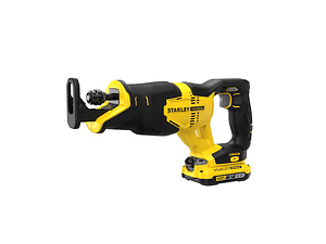 Serra Sabre V20 Li-Ion 18V. Inclui 2 baterias Li-Ion 2Ah, carregador 2A e mala STANLEY 