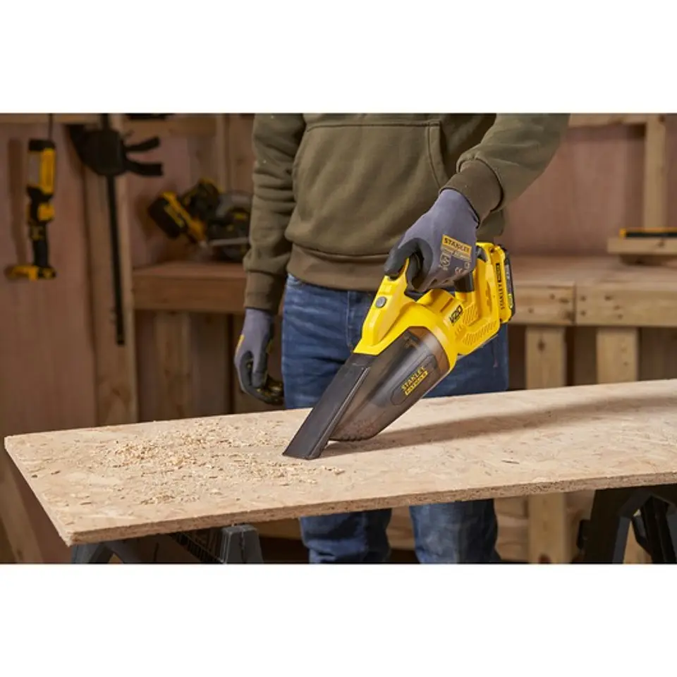 Aspirador de Sólidos V20 Li-Ion 18V 2em1. Sem carregador/bateria STANLEY  10