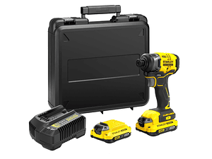 Aparafusadora de Impacto sem escova V20 18V 170Nm com 2 baterias Li-Ion 2Ah STANLEY 