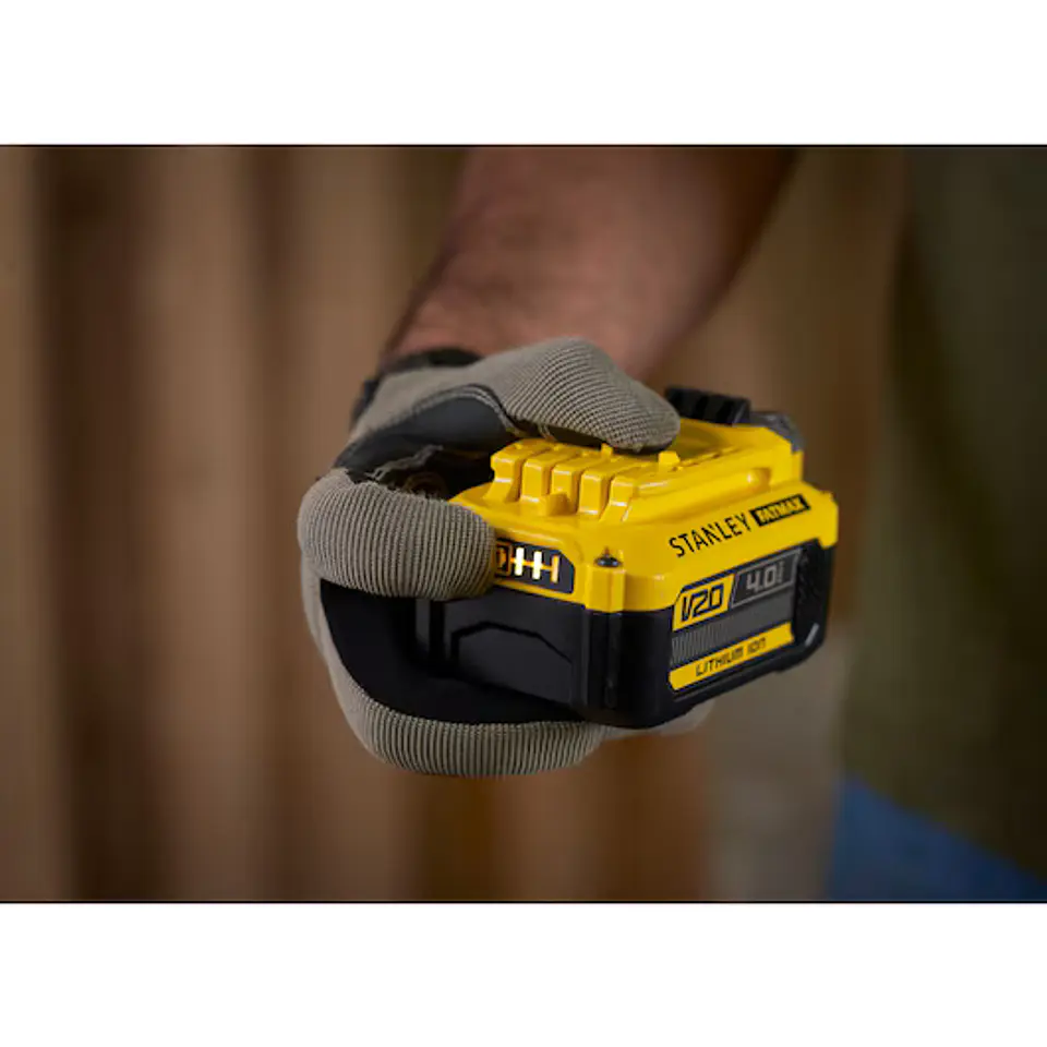 Pack: 1 bateria V20 Li-Ion 18V 4Ah + Carregador 2A STANLEY  3