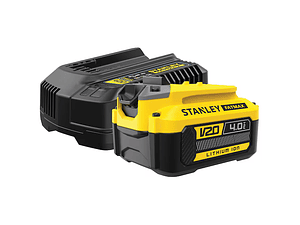 Pack: 1 bateria V20 Li-Ion 18V 4Ah + Carregador 2A STANLEY 