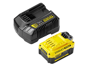 Pack: 1 bateria V20 Li-Ion 18V 4Ah + Carregador 2A STANLEY 