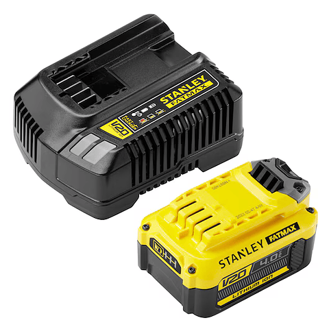 Pack: 1 bateria V20 Li-Ion 18V 4Ah + Carregador 2A STANLEY 