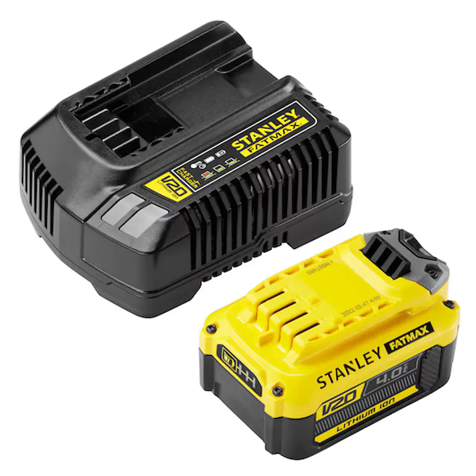 Pack: 1 bateria V20 Li-Ion 18V 4Ah + Carregador 2A STANLEY  1