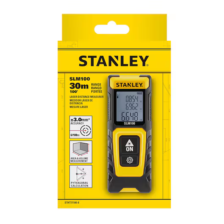 Medidor de distância laser com alcance de 30m SLM100 STANLEY  2