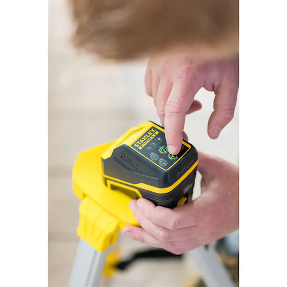 Nível laser de linhas verdes em cruz Pilhas alcalinas FATMAX® STANLEY®  6