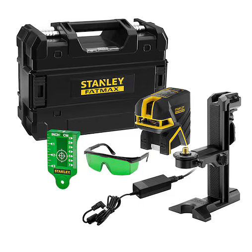Nível laser de linhas verdes em cruz e 5 pontos Bateria de lítio FATMAX® STANLEY® 1