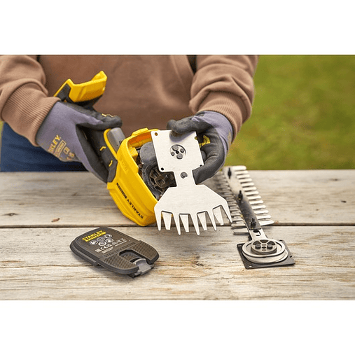 Kit com tesoura corta-relvas + corta-sebes V20 Li-Ion 18V com uma bateria de 2Ah STANLEY  4