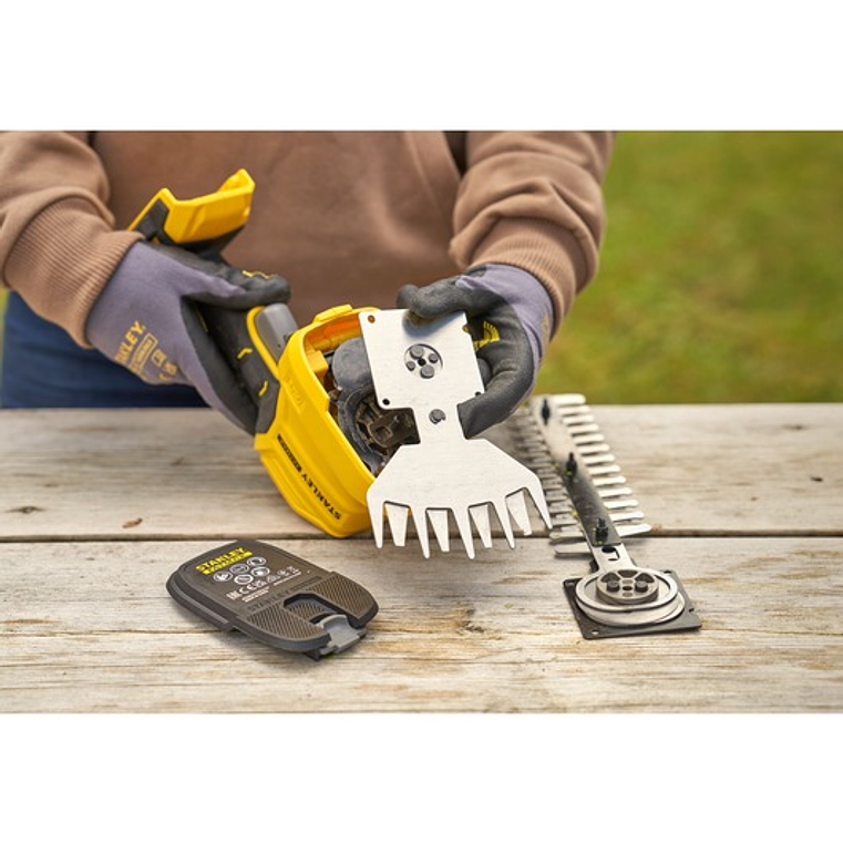 Kit com tesoura corta-relvas + corta-sebes V20 Li-Ion 18V com uma bateria de 2Ah STANLEY  4