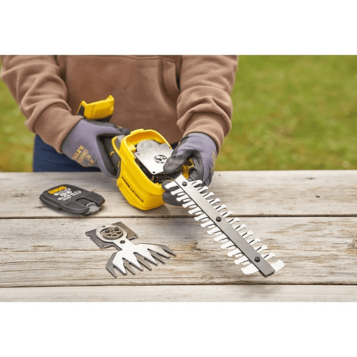 Kit com tesoura corta-relvas + corta-sebes V20 Li-Ion 18V com uma bateria de 2Ah STANLEY  10