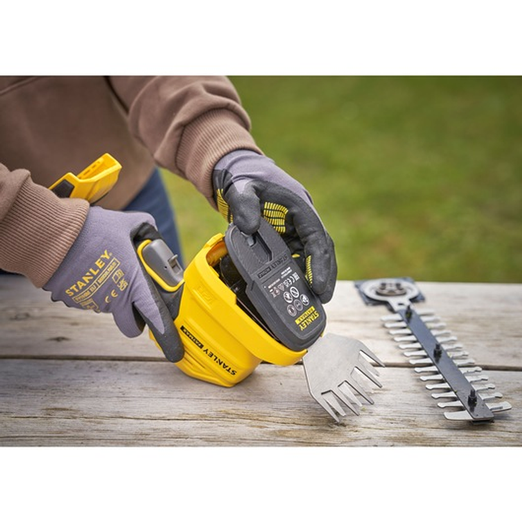 Kit com tesoura corta-relvas + corta-sebes V20 Li-Ion 18V com uma bateria de 2Ah STANLEY  15