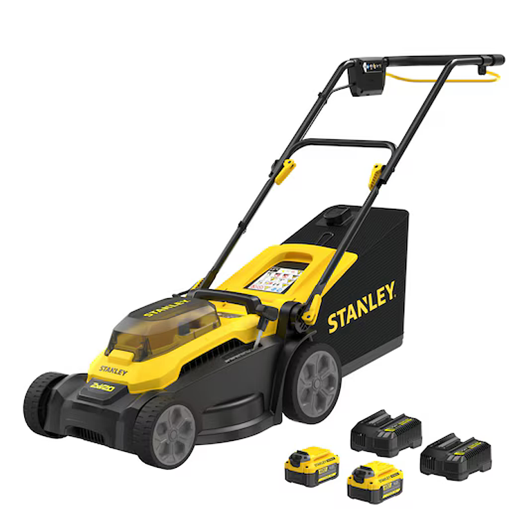 Corta-Relvas sem escovas V20 Li-Ion 2x18V 37cm com 2 baterias 4Ah STANLEY  1