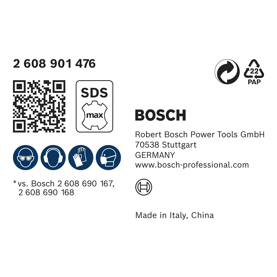 Conjunto de cinzelamento SDS-MAX EXPERT SDS Clean 1 unid. BOSCH  4