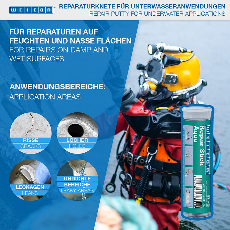 Massa Reparadora para Água 57 Gr. WEICON 3