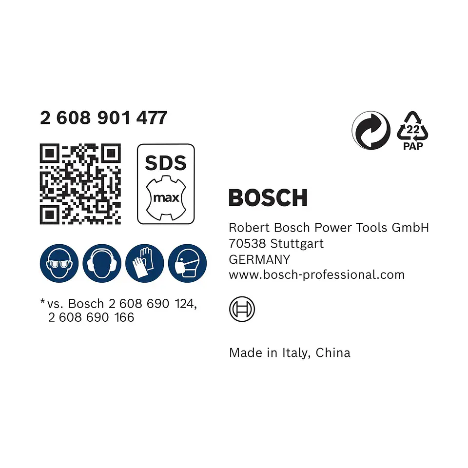 Conjunto de cinzelamento SDS-MAX EXPERT SDS Clean 1 unid. BOSCH  4