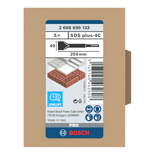 Conjunto de cinzéis de pá PRO SDS plus-4C 5 unid. BOSCH  4