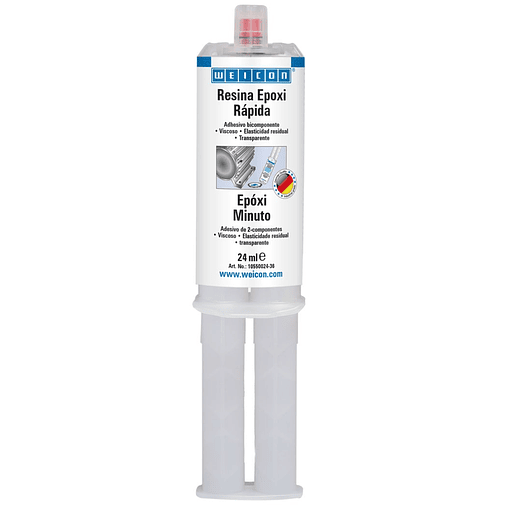 Resina/Cola Epoxy Rápido Amarelo 24ml WEICON 1