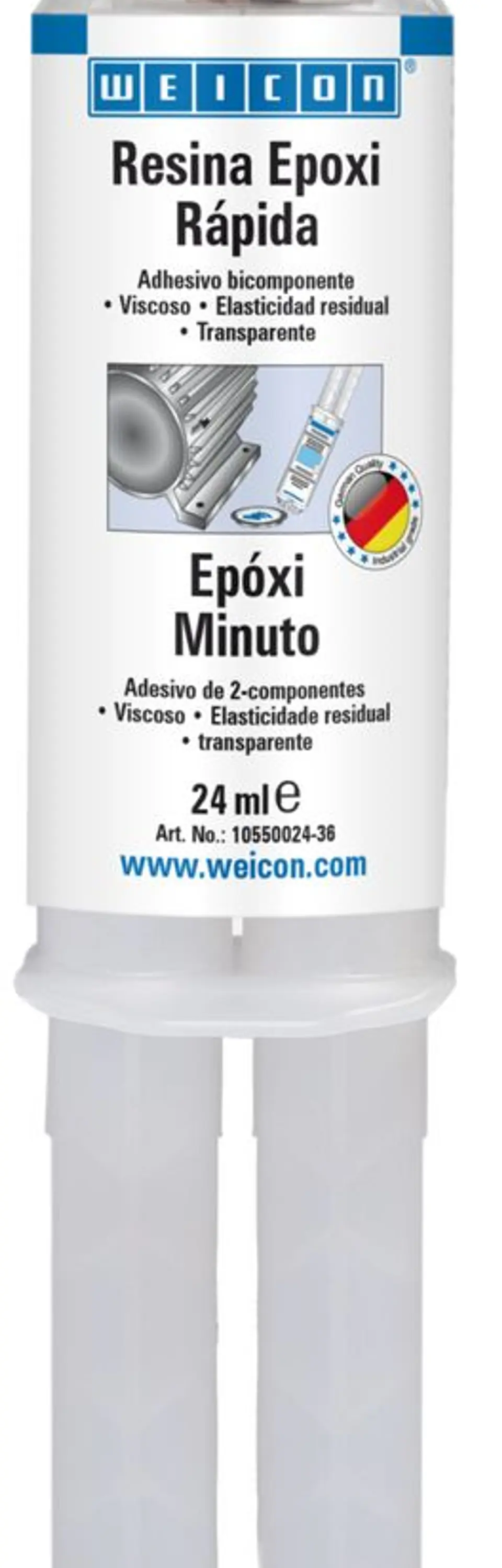 Resina/Cola Epoxy Rápido Amarelo 24ml WEICON 2