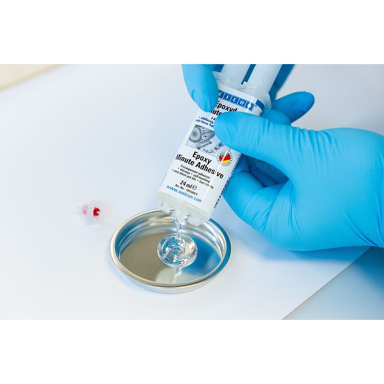 Resina/Cola Epoxy Rápido Amarelo 24ml WEICON 3