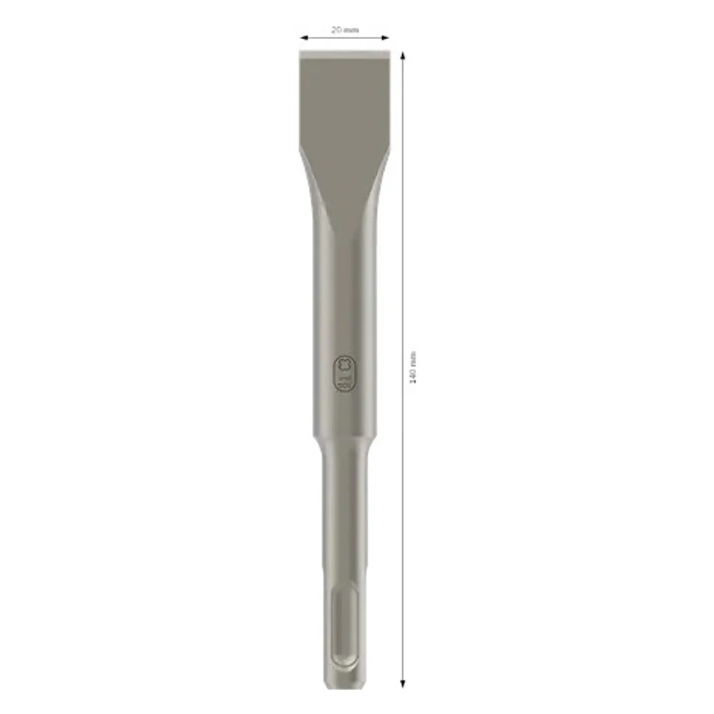 Cinzel Plano Standard 140mm SDS Plus 1 unid. BOSCH  2