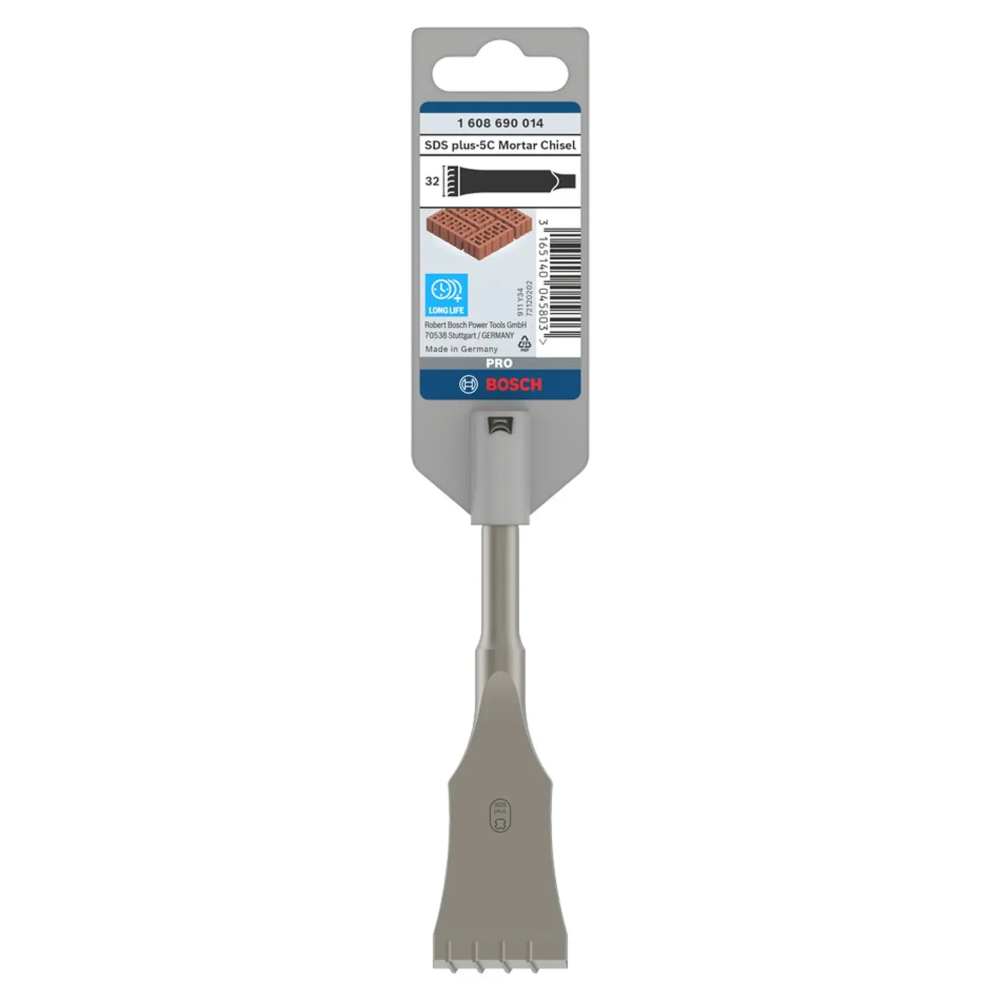 Cinzel para argamassa com ponta de carboneto PRO SDS plus-5C 32mm 1 unid. BOSCH  3