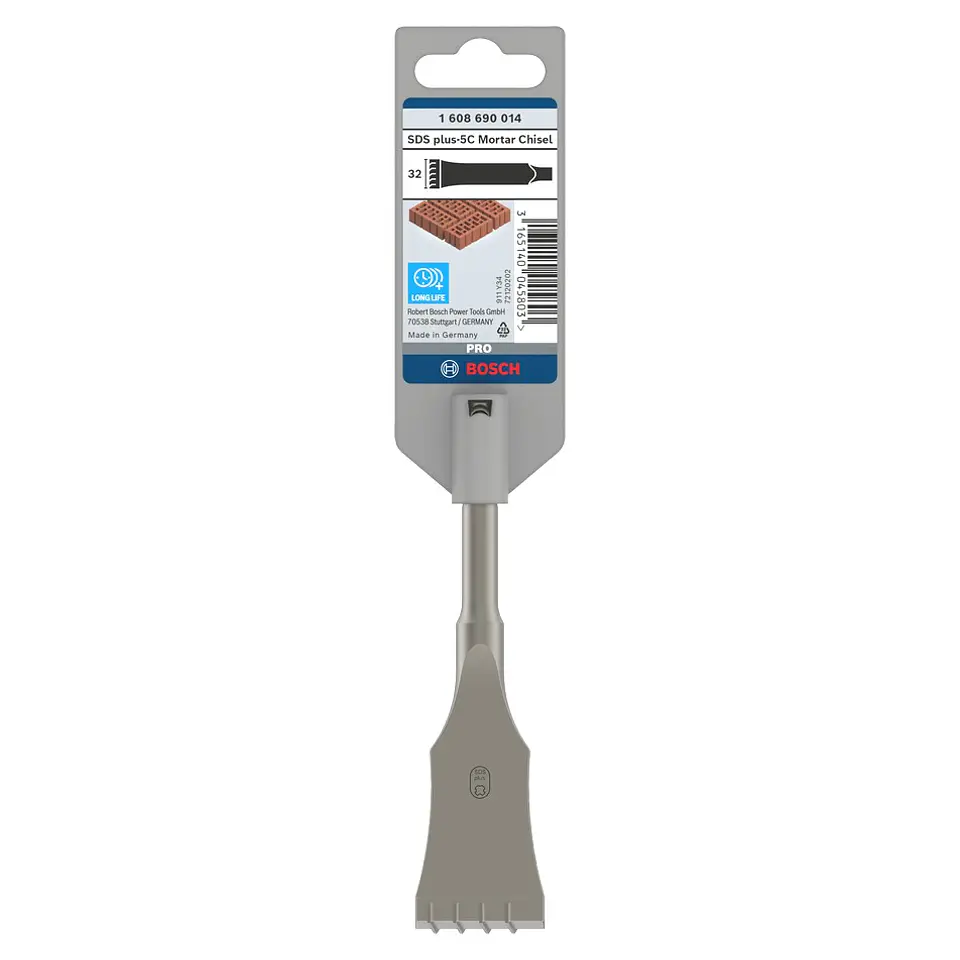 Cinzel para argamassa com ponta de carboneto PRO SDS plus-5C 32mm 1 unid. BOSCH  3